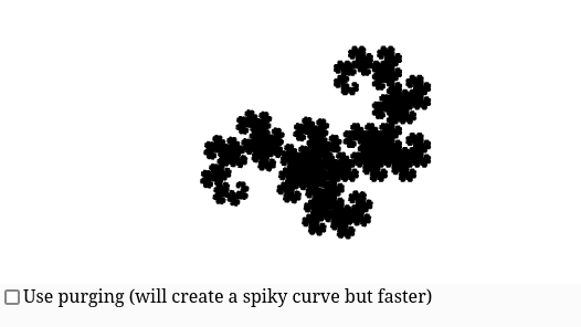 Optimized dragon curve