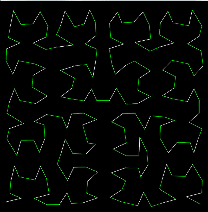 Hilbert curve: a 'matrix' approach