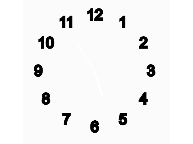 Simple Analog Clock With Minute And Hour Smoothing