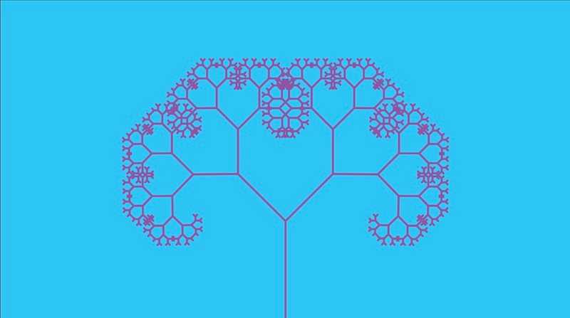 "Recursive Fractal Tree" code example