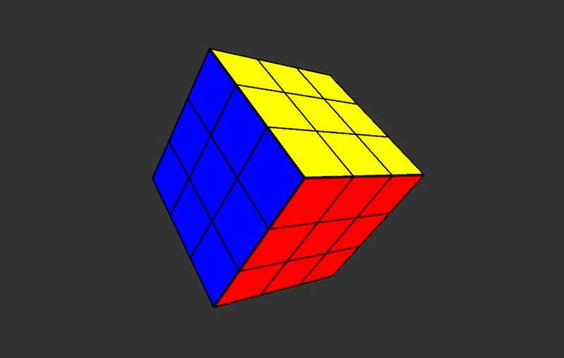 3D Rubik's Cube - With Key Controls and OOP Shuffling