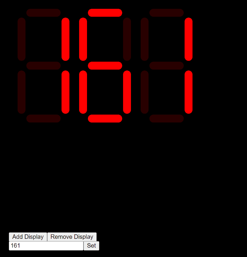 Interactive SevenSegmentDisplay