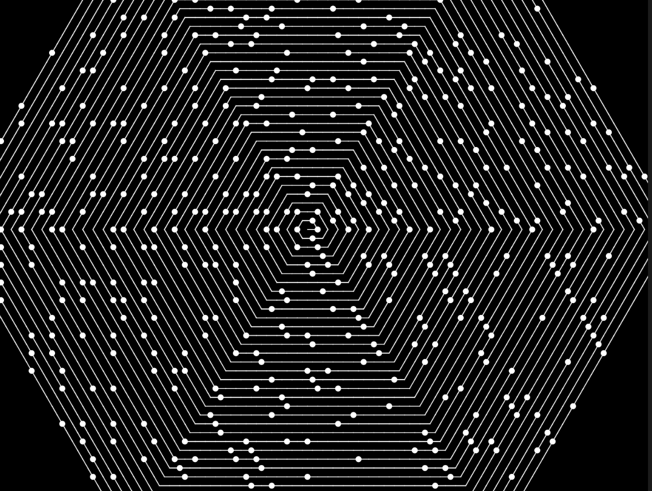 Hexagonal Ulam Prime Spiral